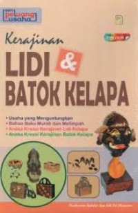 KERAJINAN LIDI & BATOK KELAPA